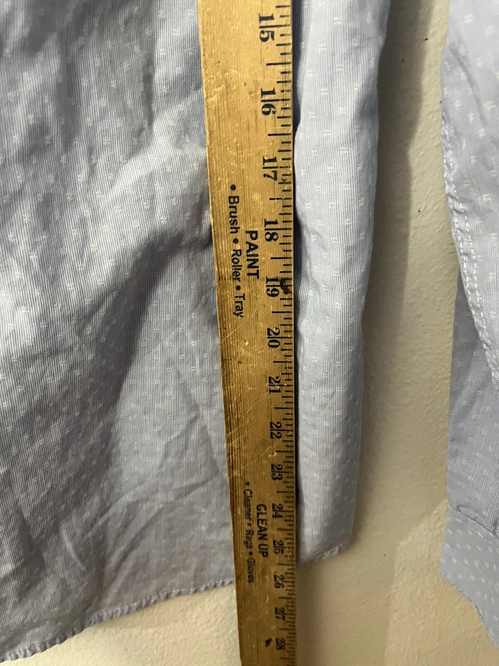 CAMISA DE PLUMÓN CON BOTONES AZUL SÓLIDO CALVIN KLEIN-TALLA 18 Foto 4 de 4