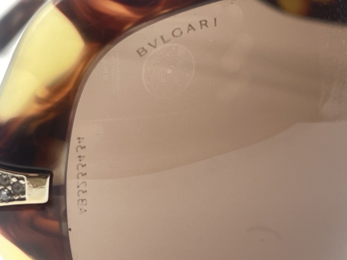 BVLGARI Vintage Sunglass Swarovski Crystal BV 8044-B 5045/73 