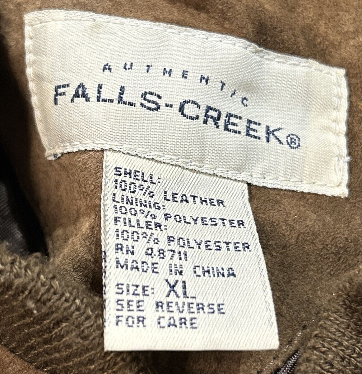 Falls Creek Size XL Leather Bomber Jacket Brown READ | eBay Falls Creek Size XL Leather Bomber Jacket Brown READ | eBay