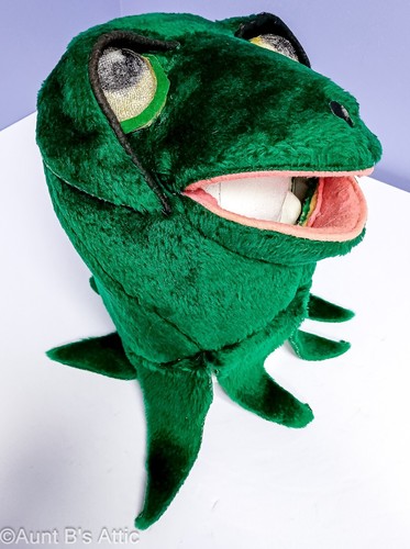 Disfraz de mascota rana vintage 9 piezas guantes y pies de cabeza de cuerpo de piel sintética verde Lg/XL - Imagen 9 de 13
