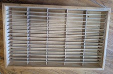Vintage 90s Napa Valley Co Wooden 80 Cassette Tape Storage Rack Wood Wall