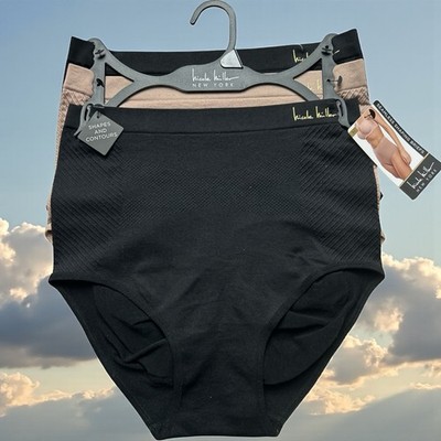 NICOLE MILLER 3 PK WOMEN'S SHAPING BRIEFS~NM7329~MULTICOLOR~ALL SIZES~GREAT FIT!
