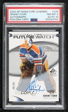 2020-21 SP Signature Edition Legends 49/99 Grant Fuhr #416 PSA 8 Auto HOF 01g1