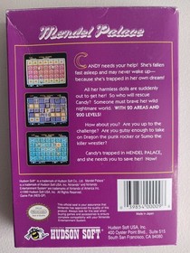 Mendel Palace NES Nintendo Video Game 1990 Boxed
