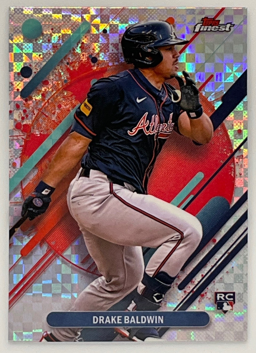 2025 Topps Finest Drake Baldwin Rare X-Fractor #287 RC Atlanta Braves