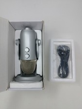 USB Mikrofon Kondensator PC Mac Streaming Podcast Gaming Silber