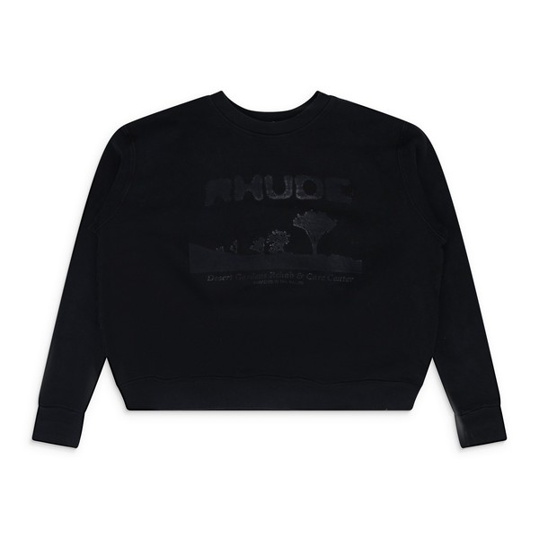 Rhude Black Crewneck Sweater SIZE S $621.0