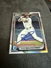 Ryan Waldschmidt Autograph Signed 2024 1st Bowman Draft Chrome Refractor Dbacks