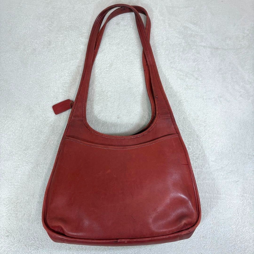 Old Coach 9035 Shoulder Bag Ergo Shopper Red Vintage Extremely