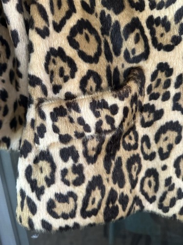 Vintage 60s Jagana By Sidney Blumenthal Faux Fur Leopard Print Coat size S/M - Picture 11 of 16