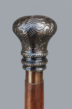 Walking Cane Victorian Brass Handle 36" Designer Wood Stick Handmade 600gm