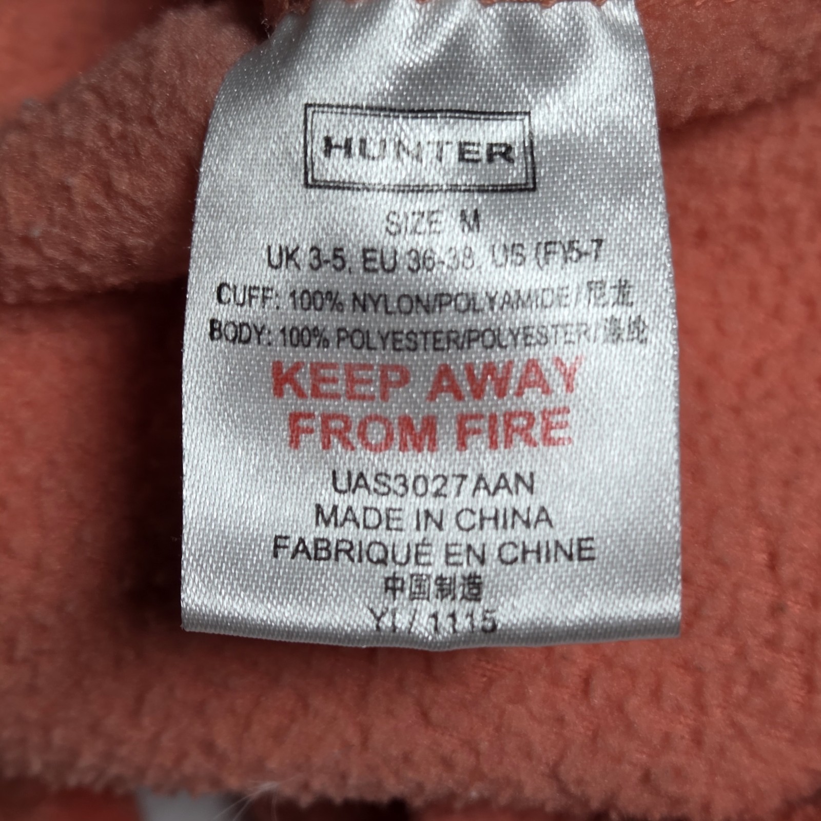 Hunter  Boot Inserts Orange White Checkered M Rare - image 6