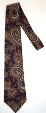 MEN'S BROWN PAISLEY NECKTIE