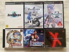 SONY PS 1 2 Xenogears Xenosaga Episode Lunar 1 2 set from Japan