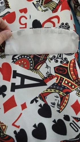 Playing Card Blazer Unisex L XL Casino Vegas Poker Halloween Statement Jacket image 9