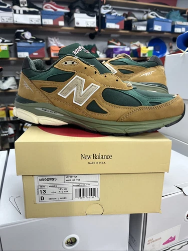 Size 13 - New Balance Teddy Santis x 990v3 Made in USA Tan Green