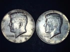 2 1965 Kennedy half silver dollar 40% silver