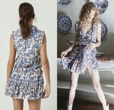 Spell and the Gypsy Etienne sleeveless Blouse And Mini skirt Monaco Size Small