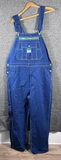 Liberty Bib Overalls Men 38X28 Blue Denim Workwear Rodeo Rancher Farm