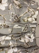 A Pair Of Handmade Grey Curtains 139 Cm Wide By 160 Cm Drop