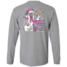 Couture Tee Company Classic Makin A List Chicken on LS - Sport Grey - SC1458SPGL