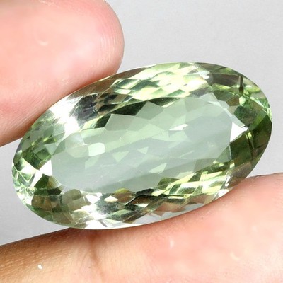 Oval Schliff Top Rich Grün Amethyst Brasilien 16.88ct 23x13mm Edelstein Sparkle