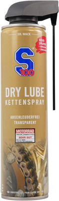 DR. WACK S100 Dry Lube Kettenspray Für Motorrad 400 Ml - Trocken Kettenschmierst