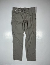 Vuori Ripstop Pants Mens Large Khaki Tan Outdoor Travel Casual Stretch