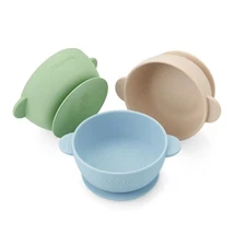 PandaEar 3 Pack Baby Bowls with Suction| Stay Put Silicone Food Bowl for Bab...