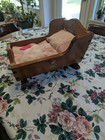 Wooden Doll Rocker By Wood Personified In Denver Colorado, 14" by 8" Inside Bed — photo 2