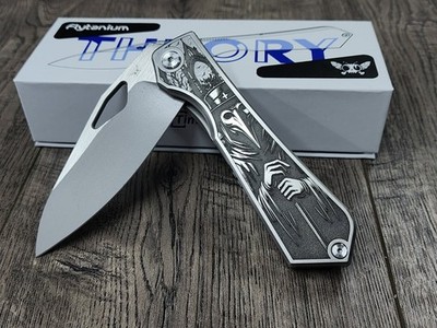 Flytanium Theory - Plague Doctor - Deep Laser Engraved - Complete Knife - NIB