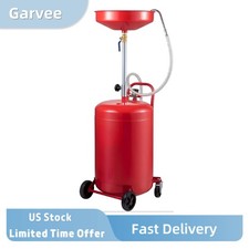 20 Gallon Waste Oil Drain Tank, Portable Oil Drain Container With Air Operated D