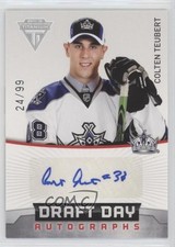2011-12 Panini Titanium Draft Day Auto 24/99 Colten Teubert #41 Auto 2d8