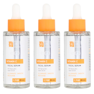Global Beauty Care Vitamin C Anti-Aging Skin Repair Facial Serum 1.7oz. 3-4pk