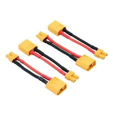 Male XT60 To Female XT30 XT30 Connector Adapter 16awg 5cm Wire 4 PCS Set