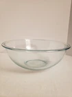 PYREX 326 Blue Tint 4 Qt Flat Rimmed 3.8 L Glass Mixing Bowl Microwave Safe