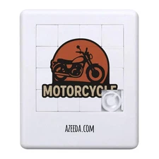 'Motorcycle Motif' Sliding Puzzle (PZ00039369)