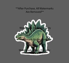 Stegosaurus Sticker Waterproof Decal Dinosaur Prehistoric Animal Gift NEW