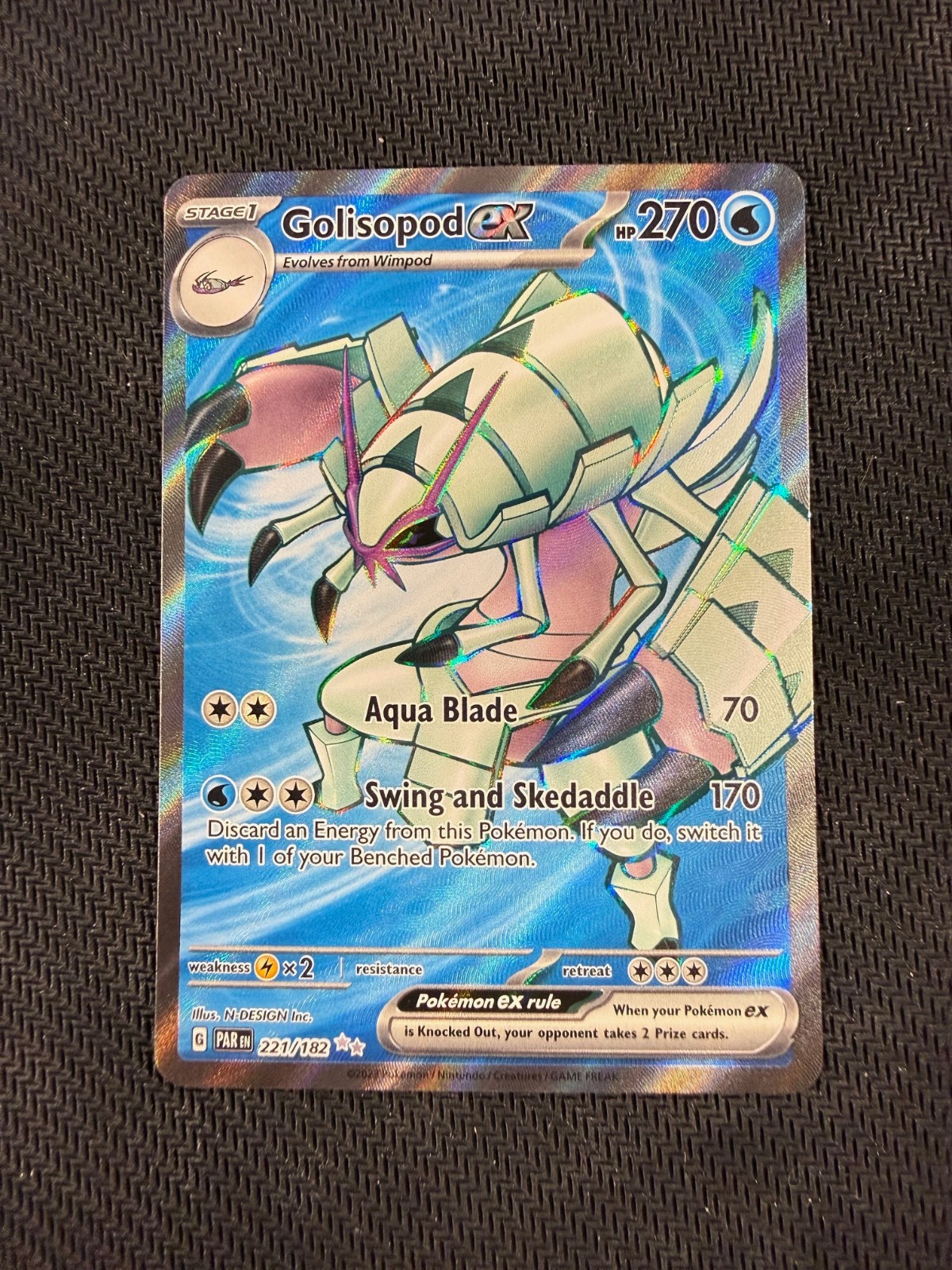 Pokemon Golisopod ex 221/182 Full Art