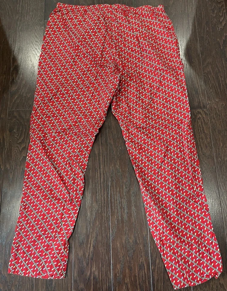 Pantalones de pijama de salón Vineyard Vines para hombre talla grande luces navideñas Navidad Foto 2 de 4