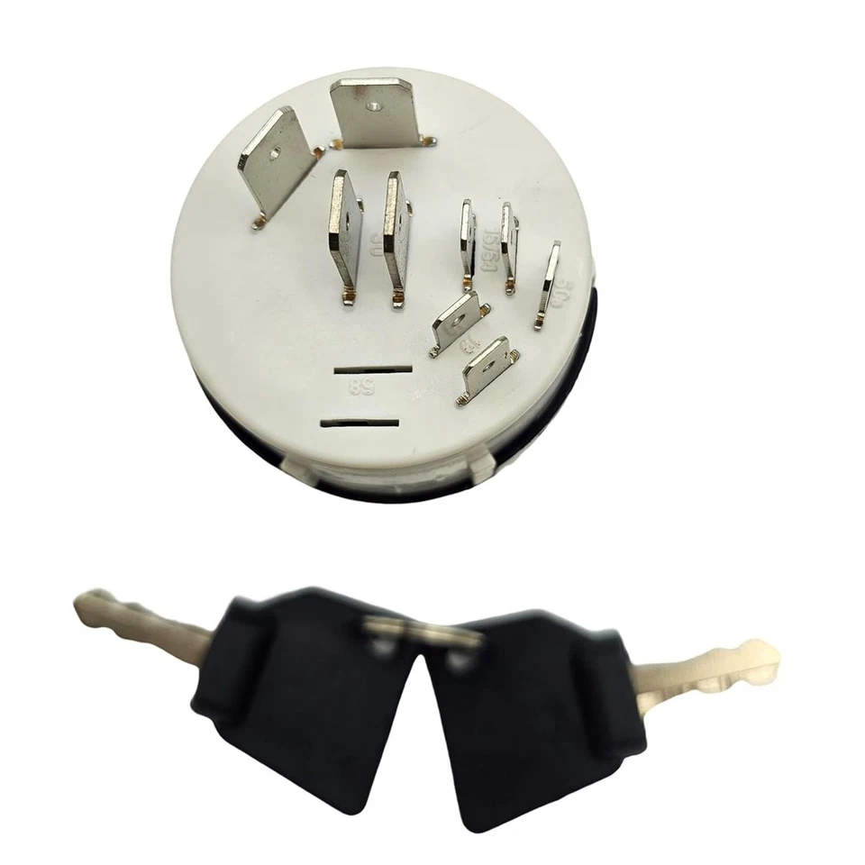 701-45500 Metal+Plastic Ignition Switch 9 Terminal For JCB Forklift: TLT2 TLT3 - Image 2 of 4