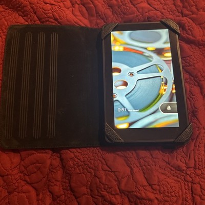 Amazon Kindle TESTED! Fire 1st Gen 7'' Screen Wi-Fi Black Model DO1400.Flip case 
