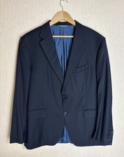 Canali Super 150s Blue Navy Wool Blazer Jacket Made in Italy Size 56R