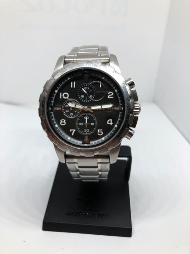 Stainless Steel Analog Black Dial 