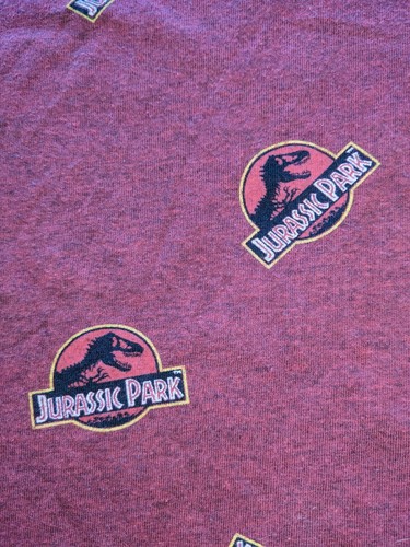 Jurassic Park tee shirt. Sz 3XL, S/S Cotton, Dark Red color. Polyester Blend.  - Bild 3 von 3