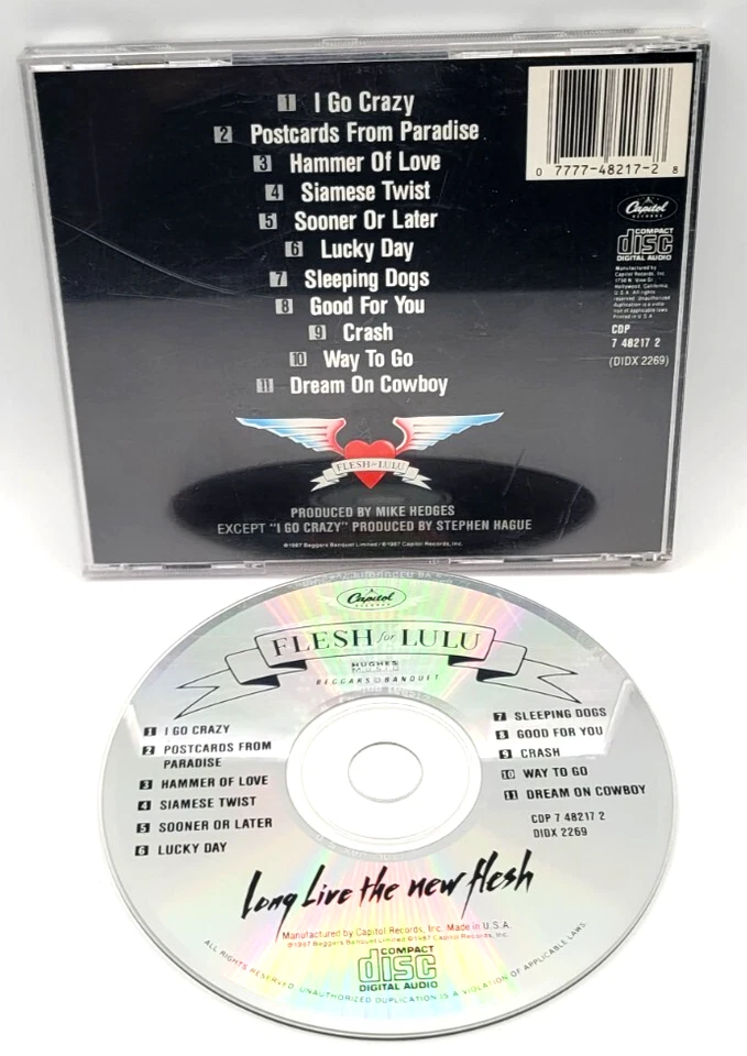 Flesh for Lulu: Long Live the New Flesh CD with 11 TRACKS Foto 2 de 2