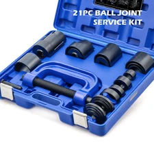 21 PC Auto Repair Service Removal Ball Joint Press Tool Set & Master Adapter Kit