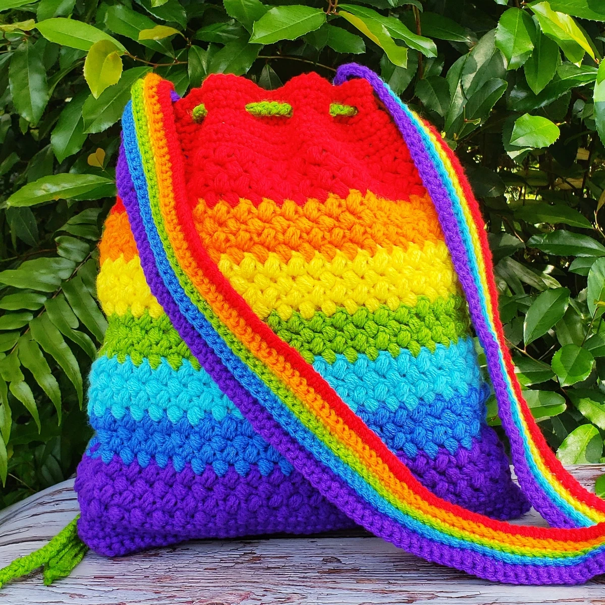 Rainbow Crochet Bag