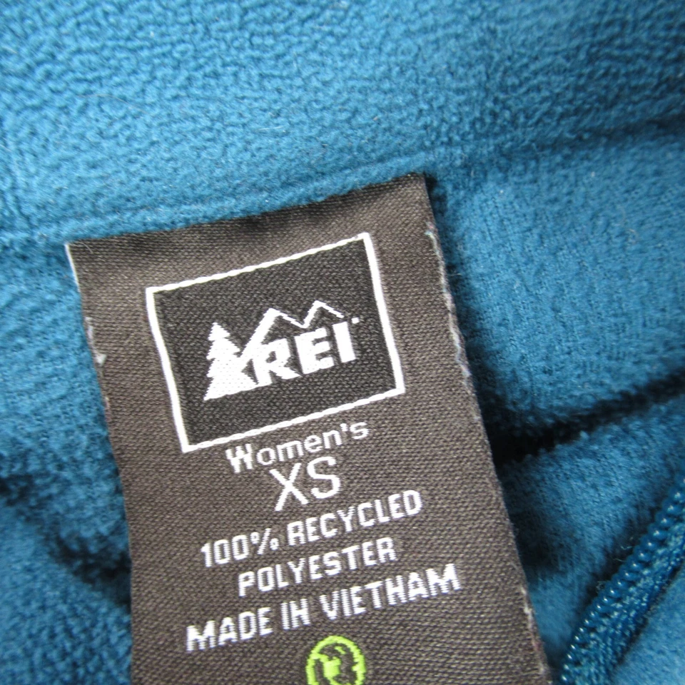 REI Sweater Womens XS Long Sleeve Pullover 1/4 Zip Lightweight Fleece Foto 3 de 4