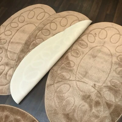 ROMANY WASHABLES TAPPETI ZINGARI ROMANI LAVABILI TOURER MISURE 67CMX110CM SET 4PZ TAPPETI ANTISCIVOLO MARRONE